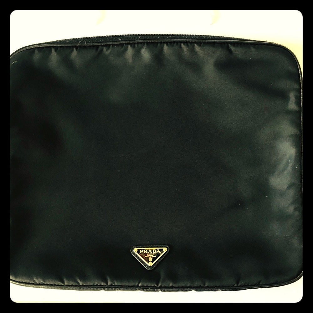 Authentic Prada Laptop Case - Nylon Black